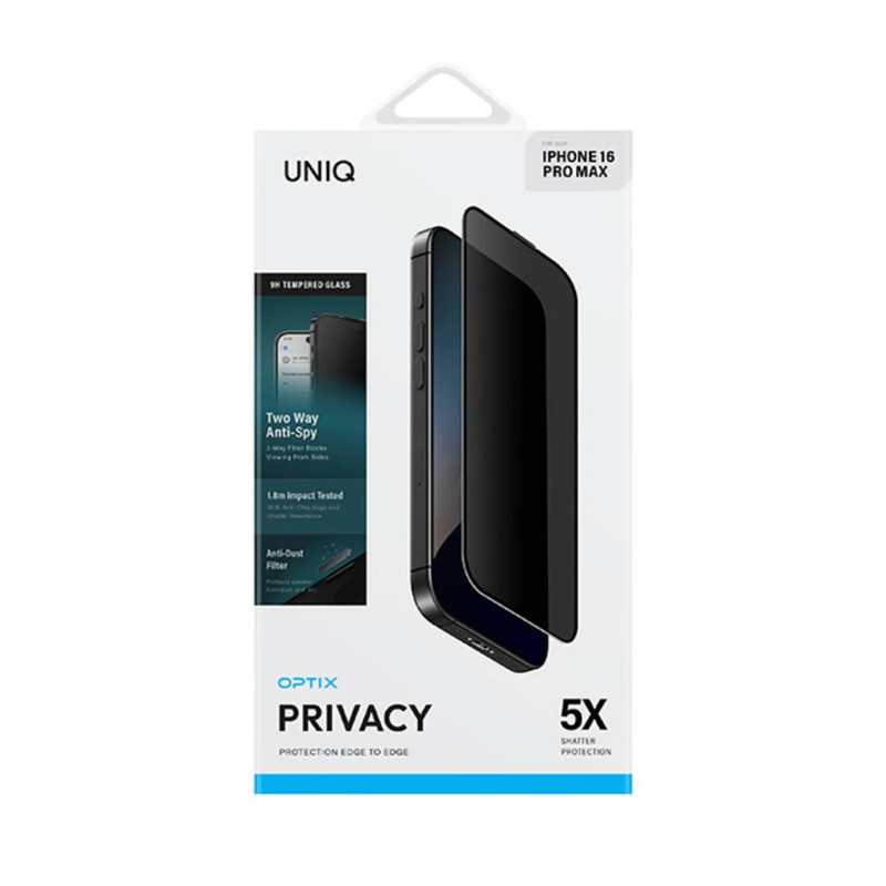Uniq Optix iPhone 16 Pro Max Privacy Screen Protector - واقي شاشة